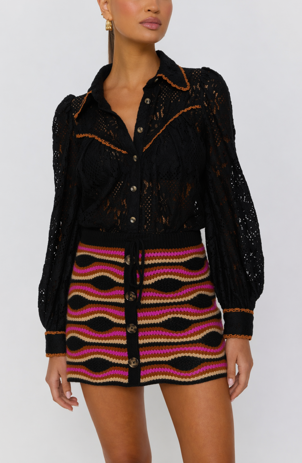 Zara Mini Skirt in Cha Cha