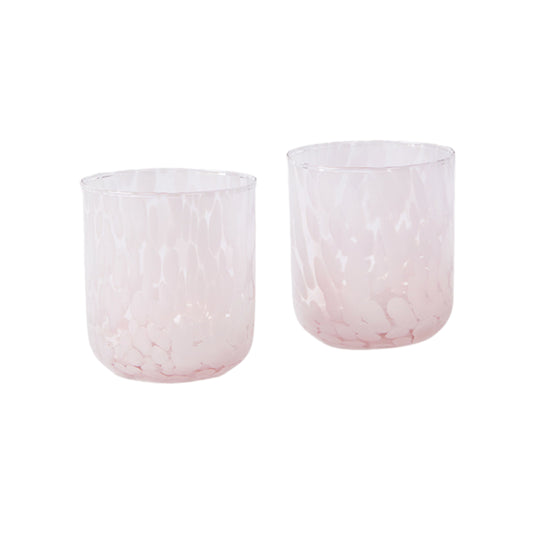 Glass Tumbler Dots Set