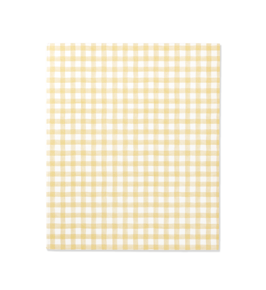 Butter Gingham Notebook