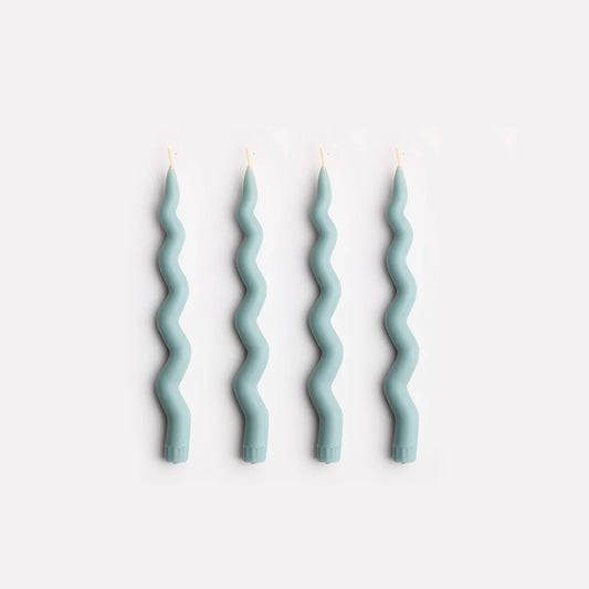 Wavy Taper Candle Set